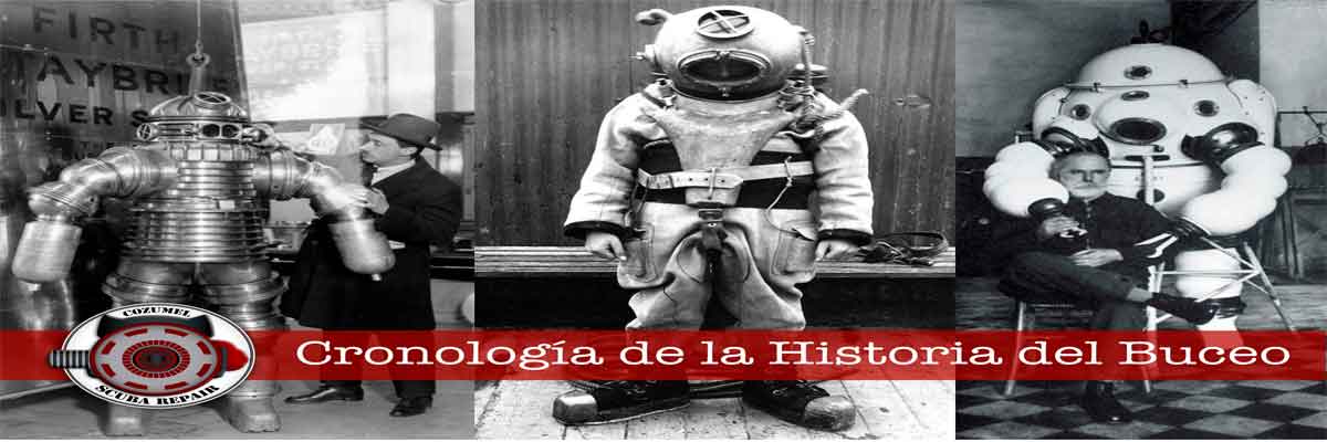 Cronología de la historia del buceo.